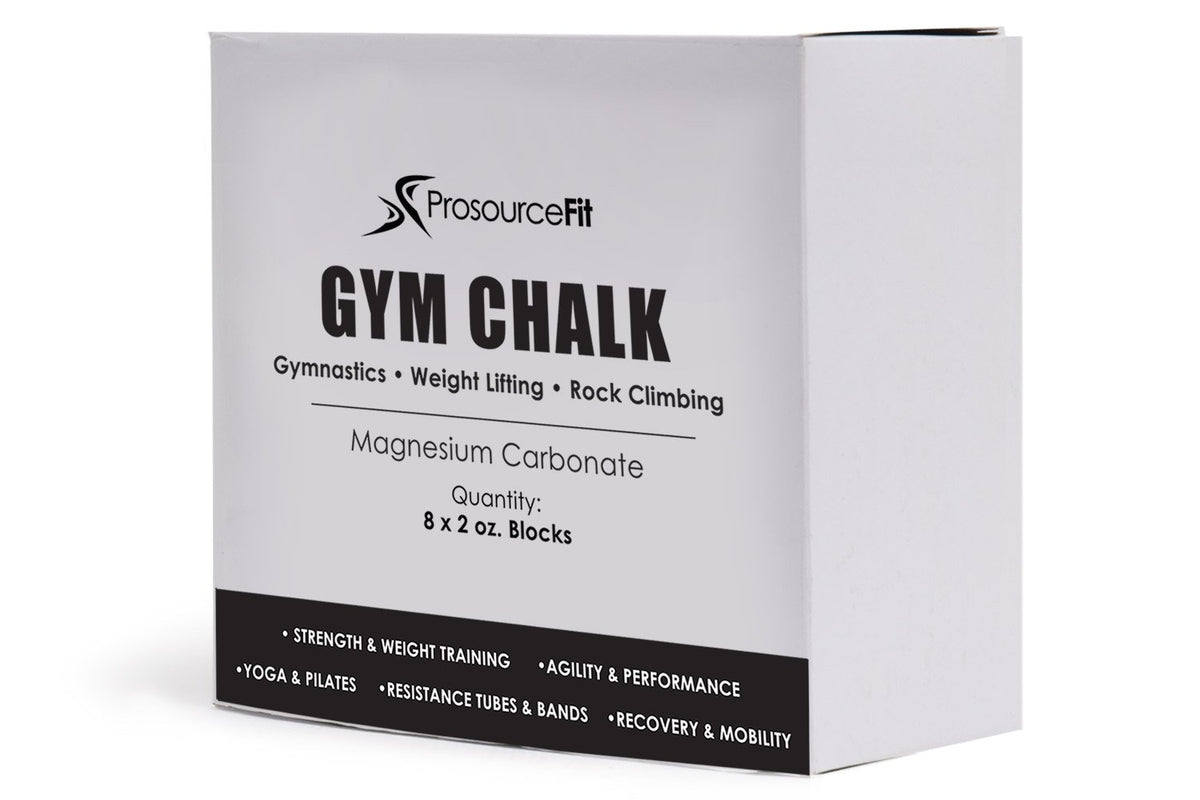 Gym Chalk (1 lb, 8 2oz Blocks) - Gymnastics, Rock Climbing, Power Lifting  No Slip, No Moisture Chalk (1 LB)